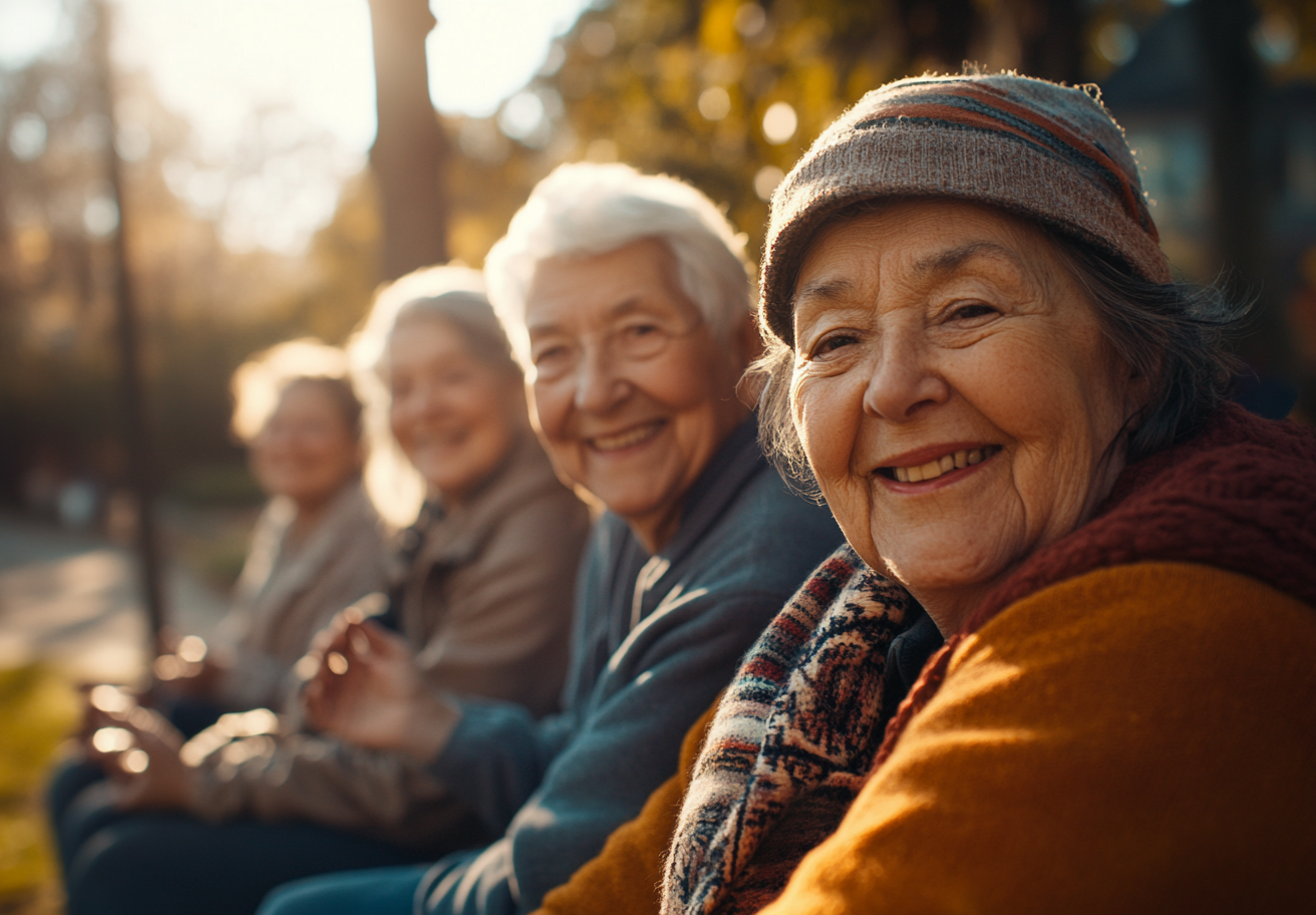 Літня жінка практикує йогу в спокійній позі
